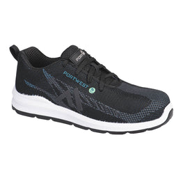 Basket Eco Fly Composite S1PS FC06 Noir/Bleu Taille 36-48 Portwest