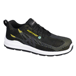 Basket Eco Fly Composite S1PS FC06 Noir/Bleu Taille 36-48 Portwest