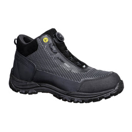 Girder Composite Mid Boot S3S ESD SR FO FE04 Noir/Vert Portwest