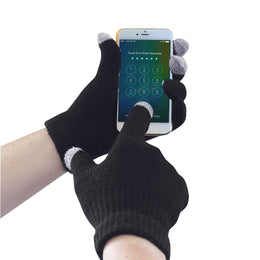 Gant Hiver GL16 Tricot Écran Tactile Noir Portwest