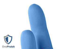 Gants d'examen Nitrile Bleus – Carton de 5 sachets refermables de 200