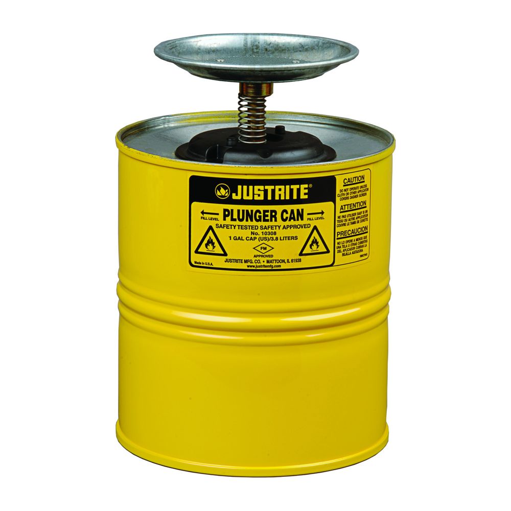 Humecteur de sécurité en acier pour solvants inflammables – Justrite 1008