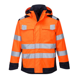 Parka de Pluie Ignifuge Haute Visibilité RIS MV70 Portwest