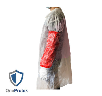 ONEPROTEK Manchettes de Protection Jetables 45 cm – Carton de 20 sachets de 100