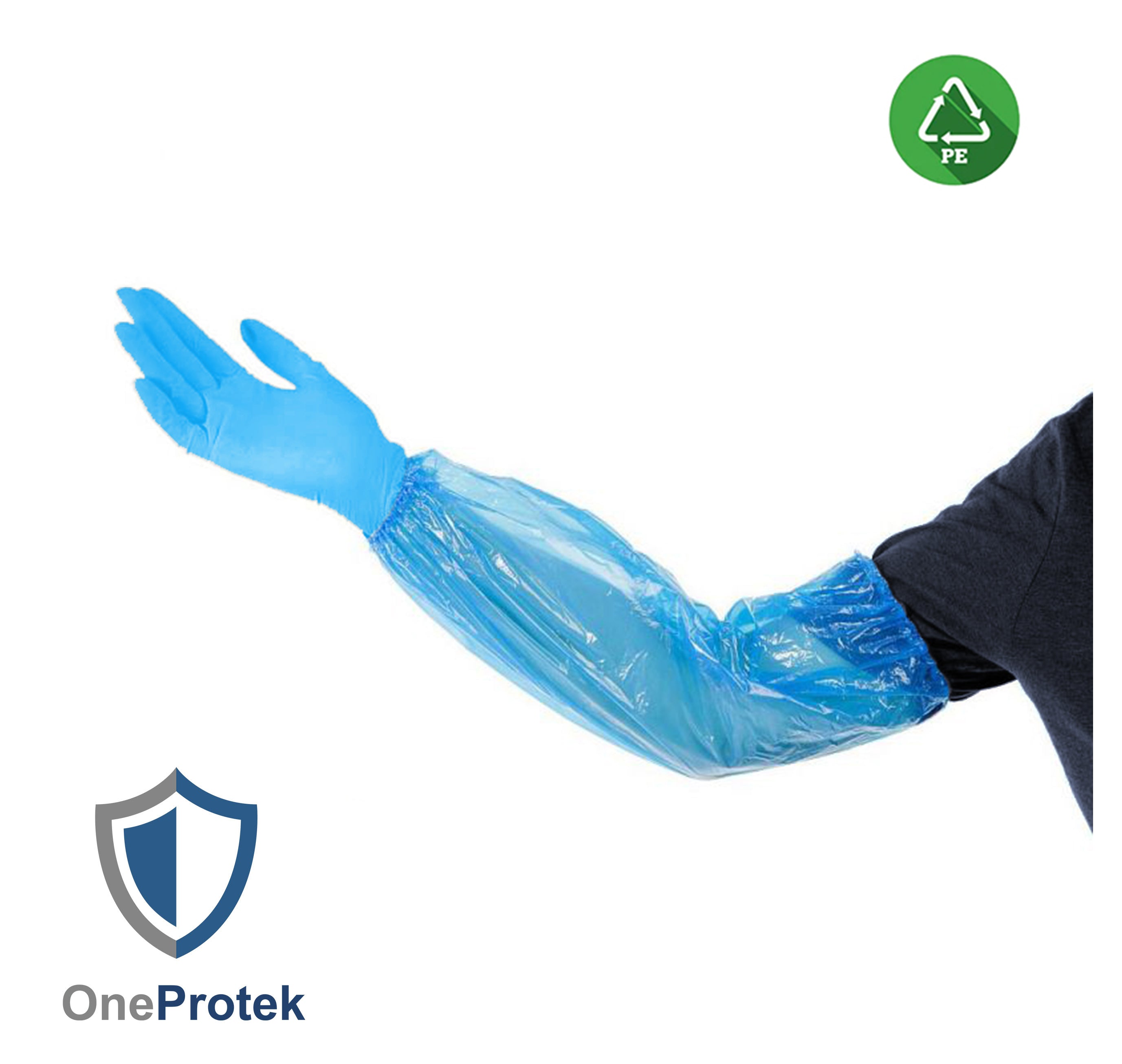 ONEPROTEK Manchettes de Protection Jetables 45 cm – Carton de 20 sachets de 100