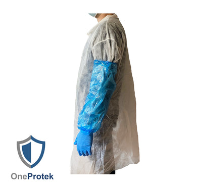 ONEPROTEK Manchettes de Protection Jetables 45 cm – Carton de 20 sachets de 100