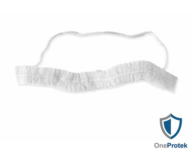 ONEPROTEK Cache-Barbes Jetables Taille Unique – Carton de 20 sachets de 100