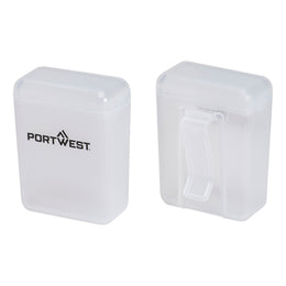 Boîte de Rangement Bouchons d'Oreille PA09 Blanc Portwest