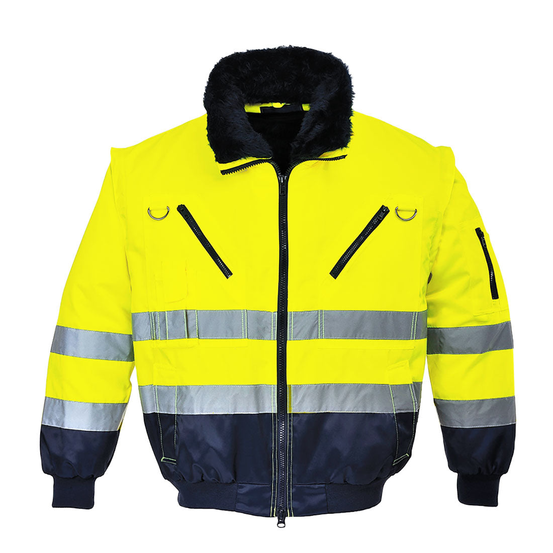 Blouson pilote 3 en 1 haute visibilité