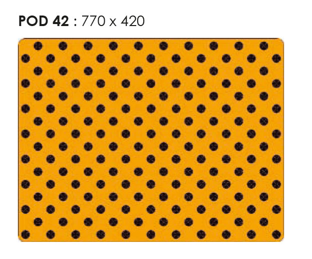 Dalle podotactile clous caoutchouc