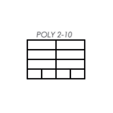 Boîte rangement à compartiments fixes : 7, 10 ou 12 cases transparent ou bleu