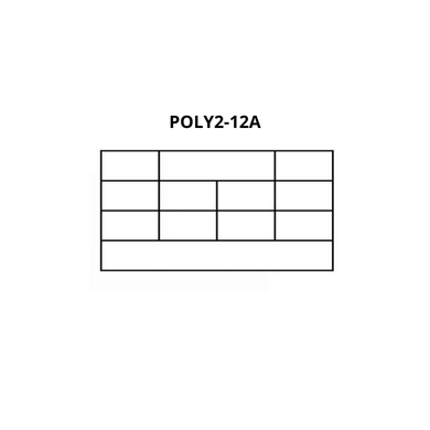 Boîte rangement à compartiments fixes : 7, 10 ou 12 cases transparent ou bleu