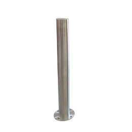 Poteau de protection inox 316 à fixer sur platine Ø 89 mm - 800 mm, bandes option