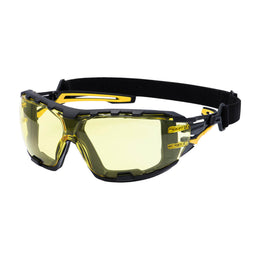 Lunette de Sécurité Wraparound Plus Anthracite Ambre Portwest PR02