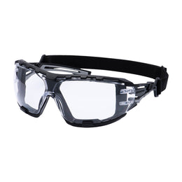 Lunette de Sécurité Wraparound Plus Anthracite Ambre Portwest PR02