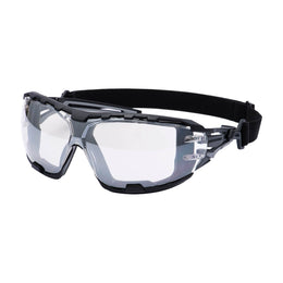 Lunette de Sécurité Wraparound Plus Anthracite Ambre Portwest PR02