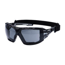 Lunette de Sécurité Wraparound Plus Anthracite Ambre Portwest PR02