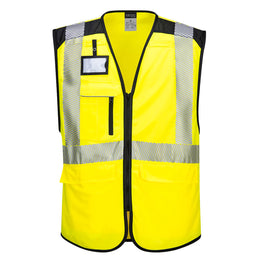 Gilet Exécutif Porte-Badge Multipoches PW309 Portwest