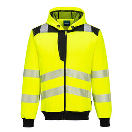PW3 - Sweat à capuche zippé Haute-Visibilité