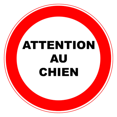 Panneau de signalisation PVC adhésif - Ø180mm