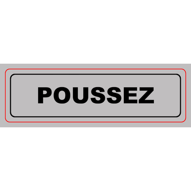 Panonceau PVC adhésif
