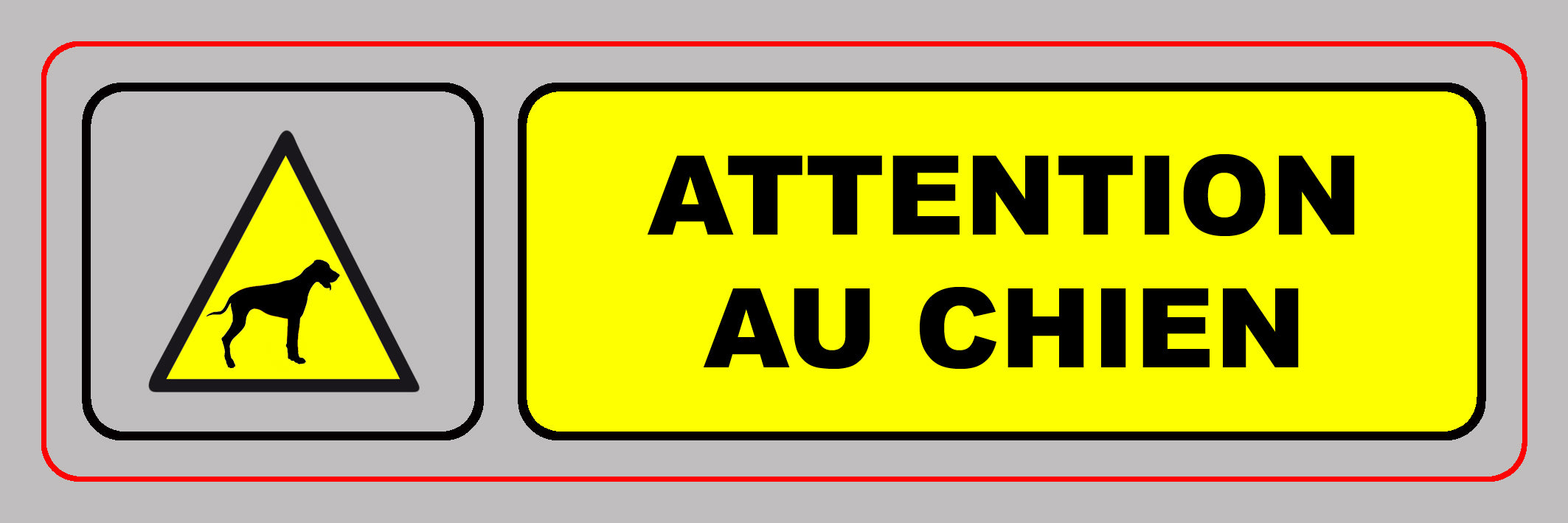 Panonceau PVC adhésif