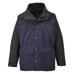 Veste 3-en-1 Nylon Imperméable Doublée Polaire
