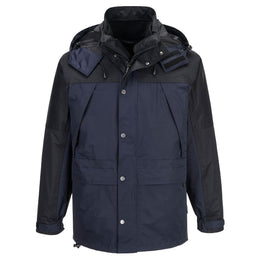 Veste 3-en-1 Nylon Imperméable Doublée Polaire