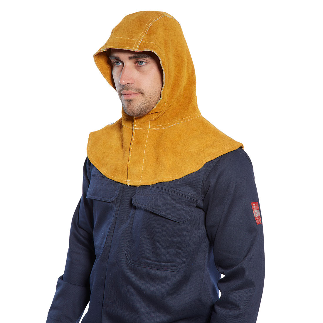 Cagoule Soudage Cuir Protection Tête et Cou