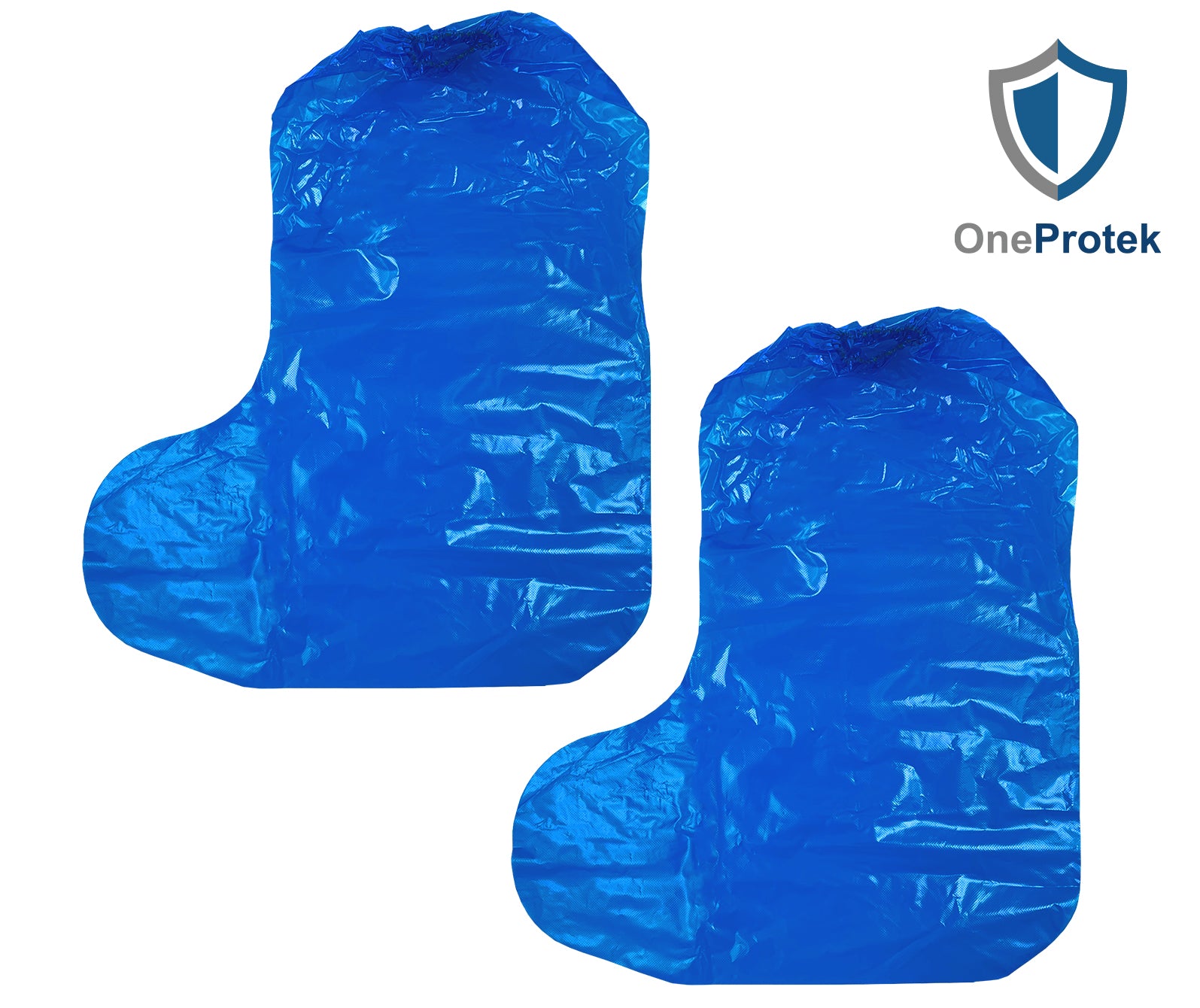 ONEPROTEK Surbottes Imperméables Jetables LDPE 58µ – Carton de 10 sachets de 50
