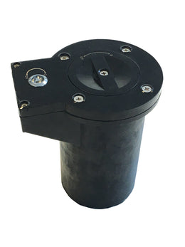 Base à sceller amovible pour poteau à mémoire de forme Ø 80 mm - ouverture clé pompier