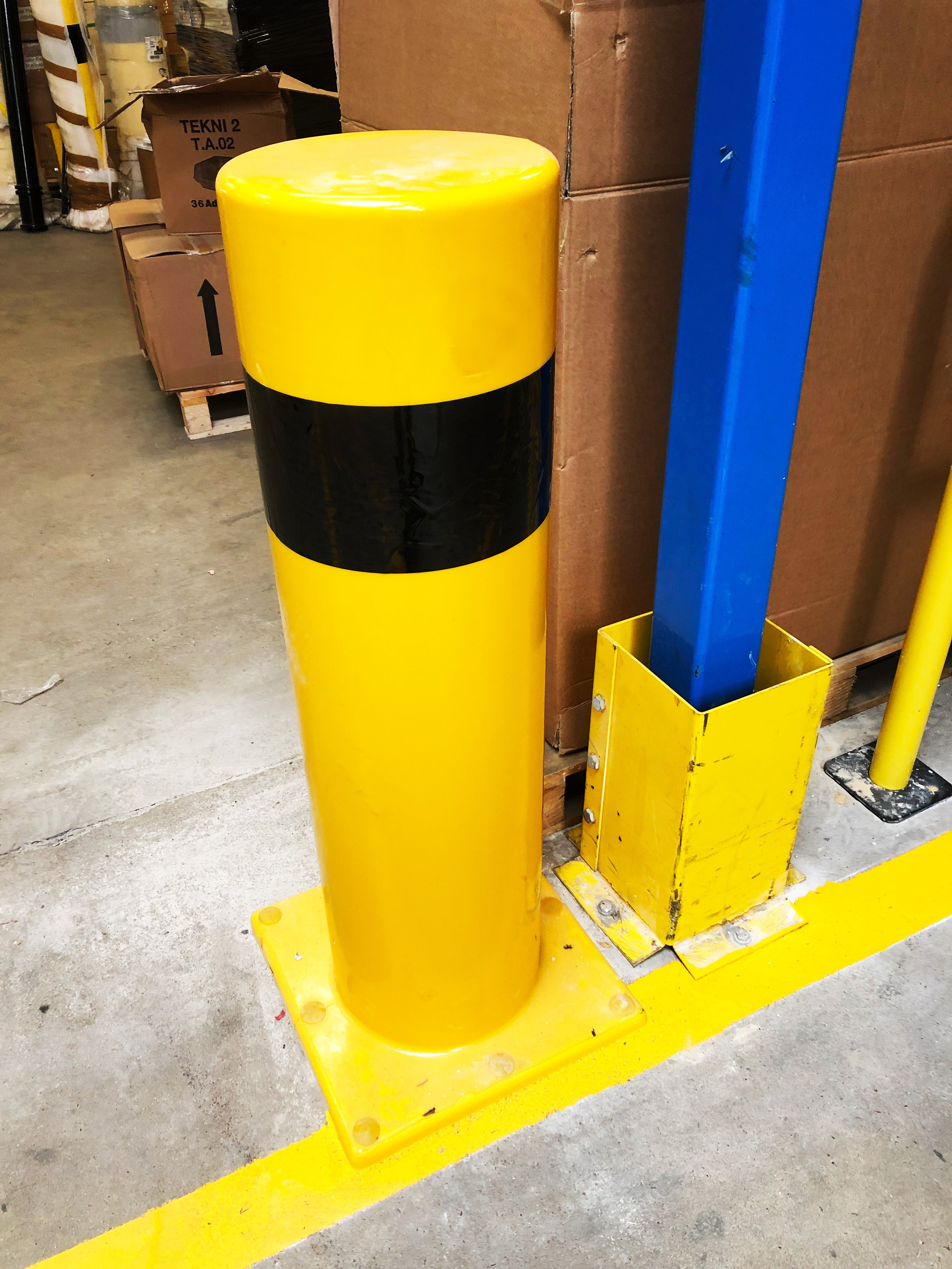 Poteau de protection à mémoire de forme en Polyuréthane - diametre 270mm - tête plate