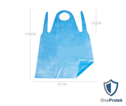 Tabliers de Protection Jetables en Liasse 120x70 cm (Carton de 10 sachets de 100)