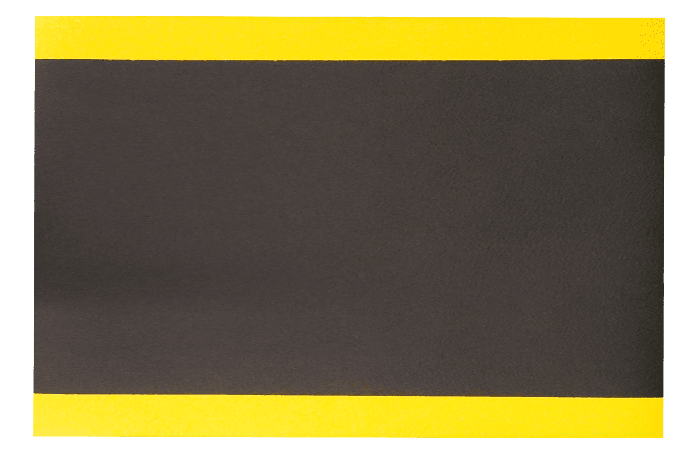 Tapis antifatigue industriel pour travail debout utilisation légère - Série W1  environnement sec - Peau d'éléphant - Noir/Jaune