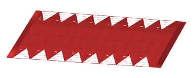 Plateau ralentisseur rouge – modèle voie unique