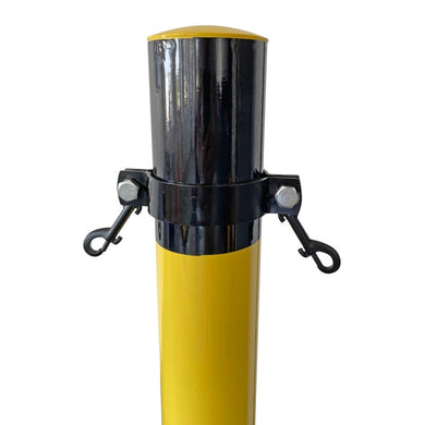 Anneau de fixation pour chaîne sur poteau acier - compatible Ø90 mm