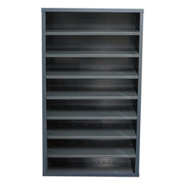 Armoire vide sans portes acier - 7, 9 ou 13 tablettes modulables