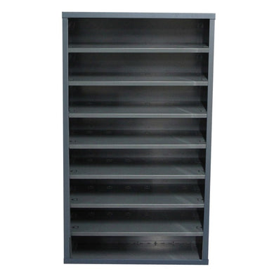Armoire vide sans portes acier - 7, 9 ou 13 tablettes modulables