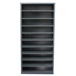 Armoire vide sans portes acier - 7, 9 ou 13 tablettes modulables