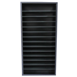 Armoire vide sans portes acier - 7, 9 ou 13 tablettes modulables