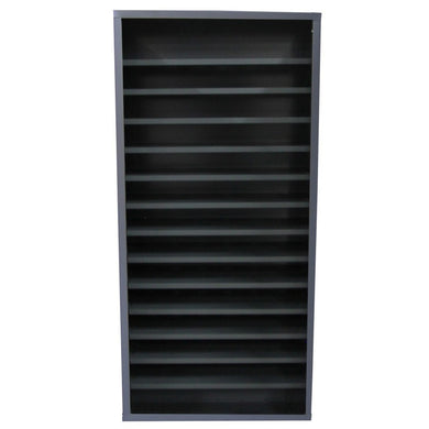 Armoire vide sans portes acier - 7, 9 ou 13 tablettes modulables