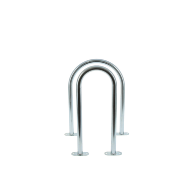 Épingle à vélo galvanisé avec platine – H 690 × Ø 40 mm