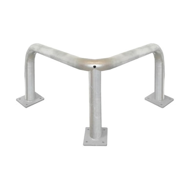 Arceau de protection d'angle en acier Ø 76 mm