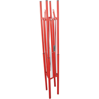 Barrière de regard extensible en alu ou acier – 1 300×1 300 mm ouverte, H. 1 080 mm