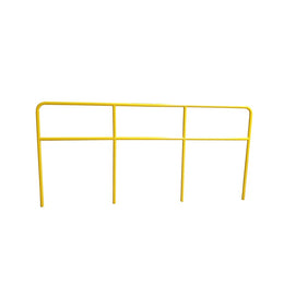 Barrière de sécurité acier Ø 40 mm à sceller - peinture époxy jaune, protection zones piétons