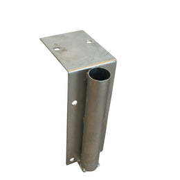 Accessoire de fixation pour barrière à sceller – simple ou double, Ø40 à 70mm, acier galvanisé