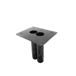 Accessoire de fixation pour barrière à sceller – simple ou double, Ø40 à 70mm, acier galvanisé