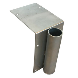 Accessoire de fixation pour barrière à sceller – simple ou double, Ø40 à 70mm, acier galvanisé