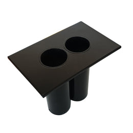 Accessoire de fixation pour barrière à sceller – simple ou double, Ø40 à 70mm, acier galvanisé
