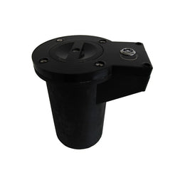 Base à sceller amovible pour poteau à mémoire de forme Ø 80 mm - ouverture clé pompier